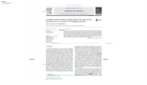 An adaptive hybrid evolutionary firefly algorithm for shape and size optimization of truss structures with frequency constraints